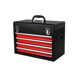 5-Drawer Rolling Tool Chest & Storage Cabinet with Detachable Top Tool Box – Metal Tool Cart for Garage Workshop, Lockable Wheels, Liner, Locking Mechanism