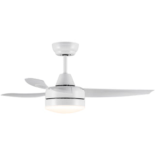 42 inch indoor white ceiling fan with Led light