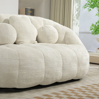 Relax in style with the COOLMORE Bean Bag Sofa Lazy Sofa, designed for ultimate comfort and durability. Featuring a high-back design, this bean bag chair offers exceptional support for both adults and kids. Perfect for indoor and outdoor use, it serves as an accent floor lounge chair, adding a modern touch to any space. Made with soft and breathable white chenille fabric, the sofa provides a cozy seating experience for lounging, reading, or watching TV. Its versatile design ensures it blends seamlessly into