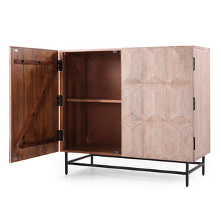 Geometry Cabinet - Modern Storage Cabinet with Geometric Design, Stylish Storage Solution for Home or Office