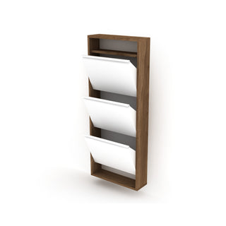 Hide 3 Tier Wood Frame Shoe Storage