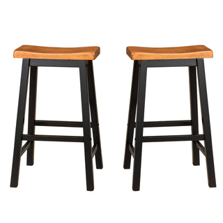 Wood 29" SADDLE STOOL