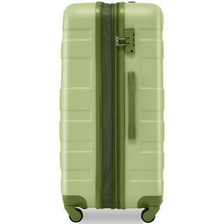 Luggage Set 3-Piece Expandable ABS Hardshell Suitcase, Lightweight and Durable with TSA Lock, Spinner Wheels, 20", 24", 28" ,Light Green