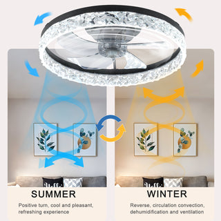 Ceiling Fan with Lights Dimmable LED