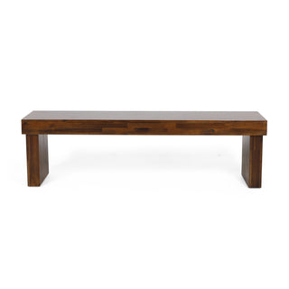 Indoor Solid Wood Bench (Set of 2)