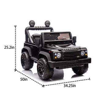 Licensed 2015 Land Rover Defender 90, 24V Kids Ride-On xxl Car with Parental Control, 2wd, Four-Wheel Suspension, Bluetooth, mp3, Led Lights, 1.86-3.11mph, for Kids 3-7