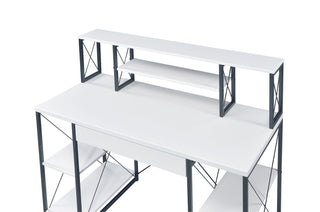 ACME Amiel Desk, White and Black 92879