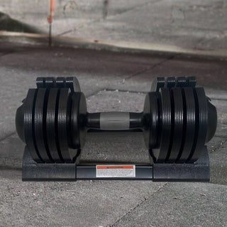 22 lbs Adjustable Dumbbell, Steel & Plastic Construction, Home Gym Equipment for Strength Training