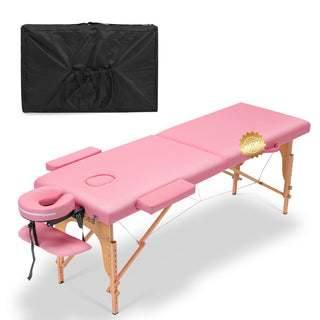 Massage Table Portable Massage Bed Lash Bed with Carrying Case SPA Table Height Adjustable, Salon Bed Face Cradle Bed