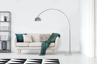 81"H STEEL MODERN ARCH FLOOR LAMP