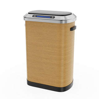 50L Smart Automatic Trash Can - Full Intelligent Sensor with Wood Finish