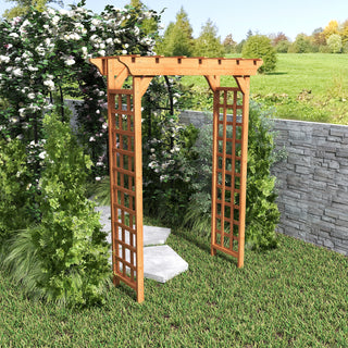 Wooden Arbor, Wedding Arch for Ceremony, Wood Trellis for Plant Climbing, Christmas Decor Pergola for Garden Backyard