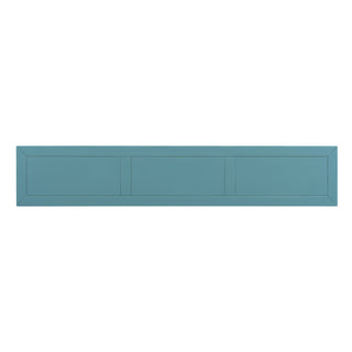 TREXM Rustic Entryway Console Table, 60" Long Sofa Table with two Different Size Drawers and Bottom Shelf for Storage (Turquoise Green)