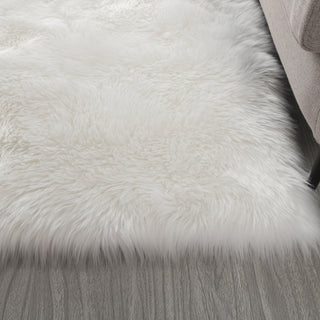 Cozy Collection Ultra Soft Fluffy Faux Fur Sheepskin Area Rug