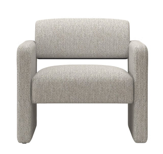 Beige stripe single sofa chair, upholstered comfortable chair with armrests, for dining room/bedroom/living room/reception - Beige stripe (30.9"*30.51"*30.11")