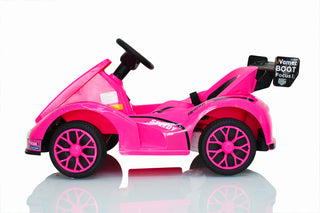 Electric Go Kart, 12V Battery Powered  Ride On  Car w/Remote Control, Safety Belt, Slow Start, Music, 4 Wheel Electric Vehicle for Kids, Gift for Boys Girls