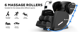 2024 Full Body Massage Chair Recliner with Zero Gravity, Full Body Air Pressure