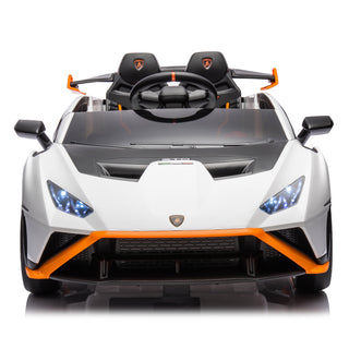 Lamborghini Huracan Sto 24V Kids Electric Ride-On Drift Car: Speeds 1.86-5.59 MPH, Ages 3-8, Foam Front Wheels, 360° Spin, LED Lights, Dynamic Music, Early Learning, USB Port, Drift Feature