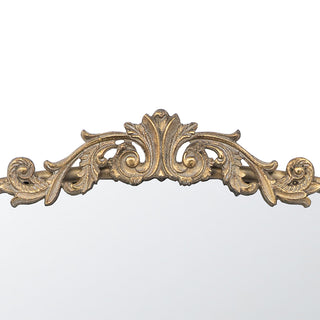 24" x 36" Gold Arch Mirror, Baroque Inspired Wall Decor for Bathroom Bedroom Living Room