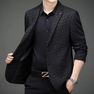 Jacquard Elegant Blazer - Eco Shop USA