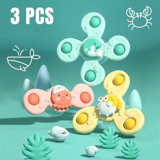 Baby Bath Spinner Suction Cup Toys - Educational Toy