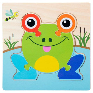 3D Wooden Animal Puzzles - Educational Toy