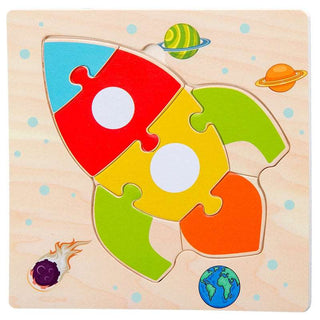 3D Wooden Animal Puzzles - Educational Toy