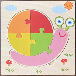 3D Wooden Animal Puzzles - Educational Toy