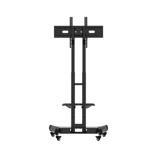 FANCO Universal Swivel TV Stand for 32–80 inch TVs, Height Adjustable Table Top TV Stand Mount with Tilt, Max VESA 600x400mm (Black)