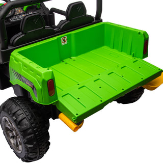 24V Ride On Truck 2-Seater UTV with 2x200W Motor, Dump Bed/Shovel, Remote Control Electric Vehicle for Boys and Girls, Non-Slip Tyres