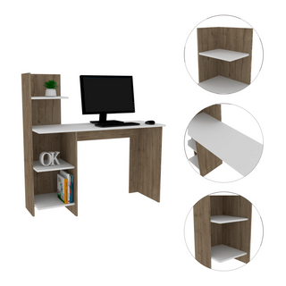 Tecoa Writing Desk, Four Shelves