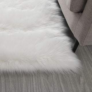 Cozy Collection Ultra Soft Fluffy Faux Fur Sheepskin Area Rug