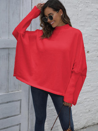 Loose Hem Plain Sweater