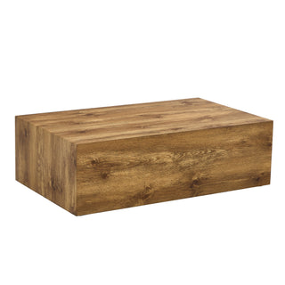 Modern MDF coffee table with wood texture pattern -39.37x23.62x11.81 inches - stylish and durable design