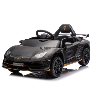 12V Kids Ride On Car W/Parents Remote Control,Licensed Lamborghini Aventador Xago,Hydraulic pressure door,Slow Start,Early education,Bluetooth,Adjustable Volume,MP3,USB,LED Lights For Kids Aged 2-4.