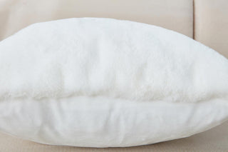 Agnes Luxury Chinchilla Faux Fur Pillow 18 In.x18 In.