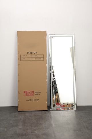 LED Mirror Full Length Mirror with Lights Wide Standing Tall Full Size Mirror for Bedroom Giant Full Body Mirror Large Floor Mirror with Lights Stand Up Dressing Big Lighted Mirror