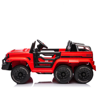 24V Ride On Car for Kids Battery Powered Ride On 4WD Toys with Remote Control,Parents Can Assist in Driving,Music and Lights,Five-Point Safety Belt,Rocking chair mode for back-and-forth swinging