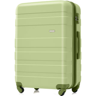 Luggage Set 3-Piece Expandable ABS Hardshell Suitcase, Lightweight and Durable with TSA Lock, Spinner Wheels, 20", 24", 28" ,Light Green