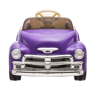 12V Kids Ride On truck car w/parents control, Licensed Chevrolet 3100 pickup,electric car for kid,Vintage modeling,3 speeds,LED Lights,Bluetooth,USB,High-power up to 3.11 MPH,age 3+