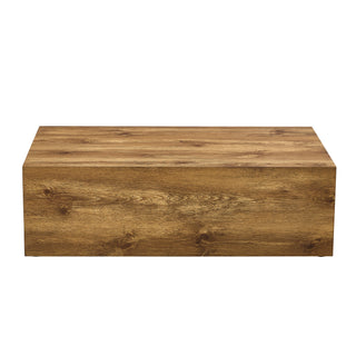 Modern MDF coffee table with wood texture pattern -39.37x23.62x11.81 inches - stylish and durable design