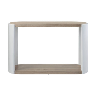 Zoma Oak & White High Gloss Finish Sofa Table