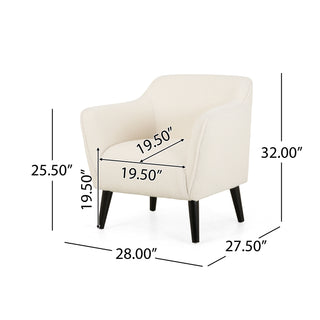 Upholstered Armchair, Comfortable Accent Chair for Living Room, Bedroom, and Office