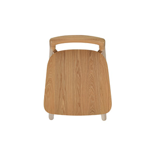 Sven 26.5" Modern Minimalist Low Back Wood Counter Stool, Natural Blonde Ash Wood