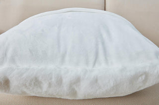 Agnes Luxury Chinchilla Faux Fur Pillow 18 In.x18 In.