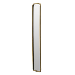 47" x 8" Full Length Mirror with Antique Gold Metal Frame, Long Mirror for Hallway Living Room Bedroom Bathroom