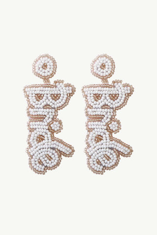 BRIDE Beaded Earrings