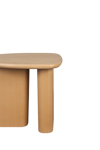 Tapered Tabletop Side Table(NATURAL WOOD)