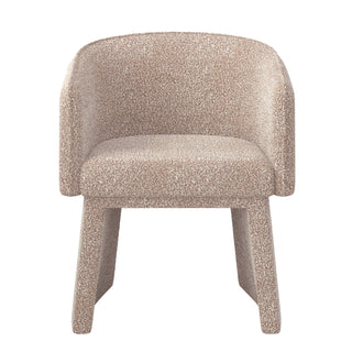 Modern style simple and elegant chair, white leisure chair, suitable for dining/bedroom/living room/reception desk -pink