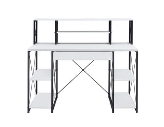 ACME Amiel Desk, White and Black 92879